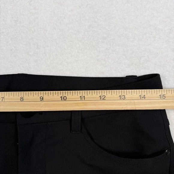 Lululemon Pants Mens 28x28 Black Tech Chino Slim Tapered Casual Golf Travel - Picture 4 of 10